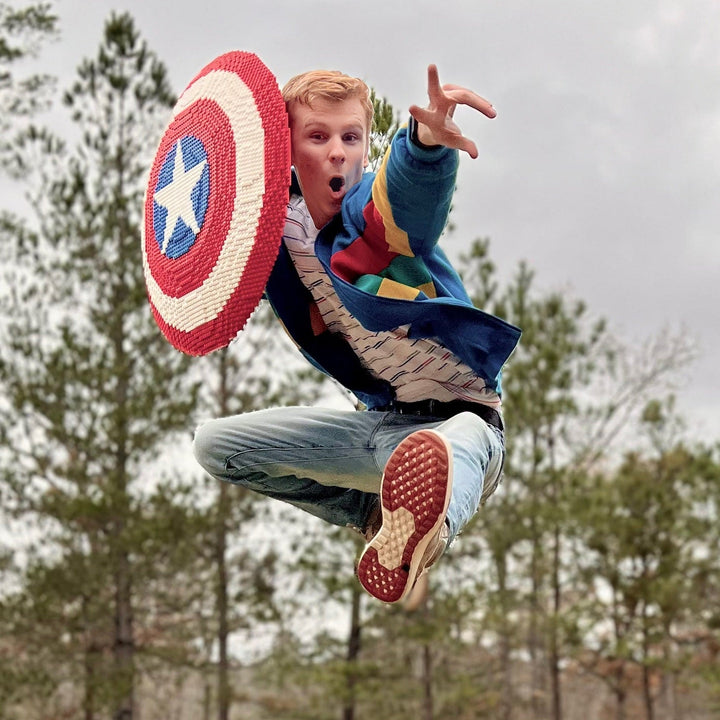 Cap's Shield Life-Sized Replica in LEGO® Bricks by Bricker Builds