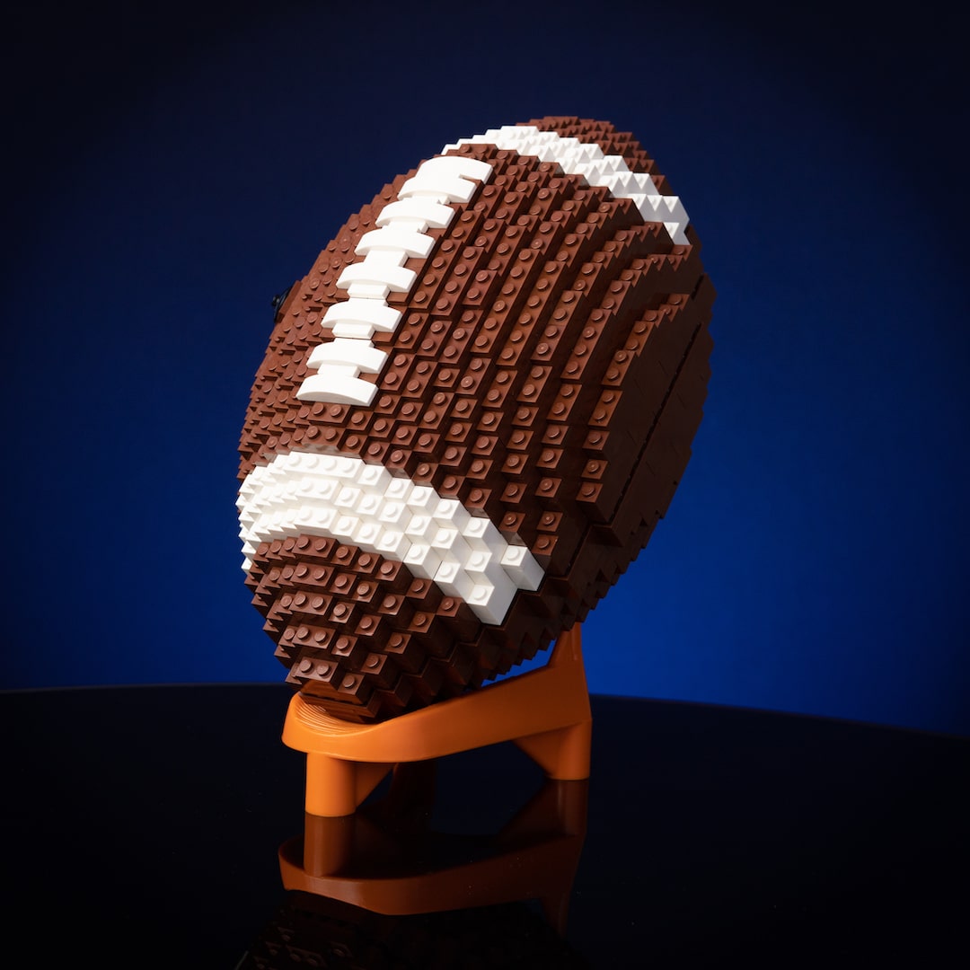 American Football Life-Sized Replica built with LEGO® bricks - by Bricker Builds