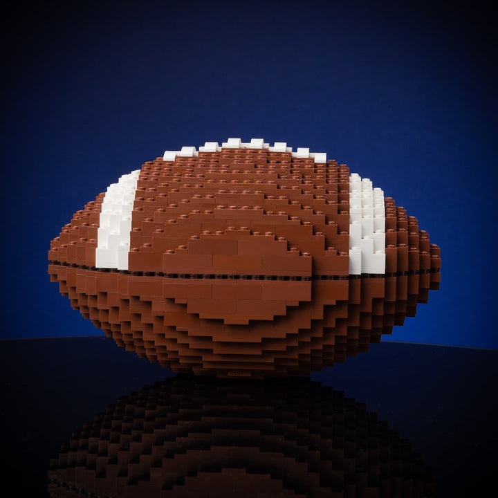 American Football Life-Sized Replica built with LEGO® bricks - by Bricker Builds