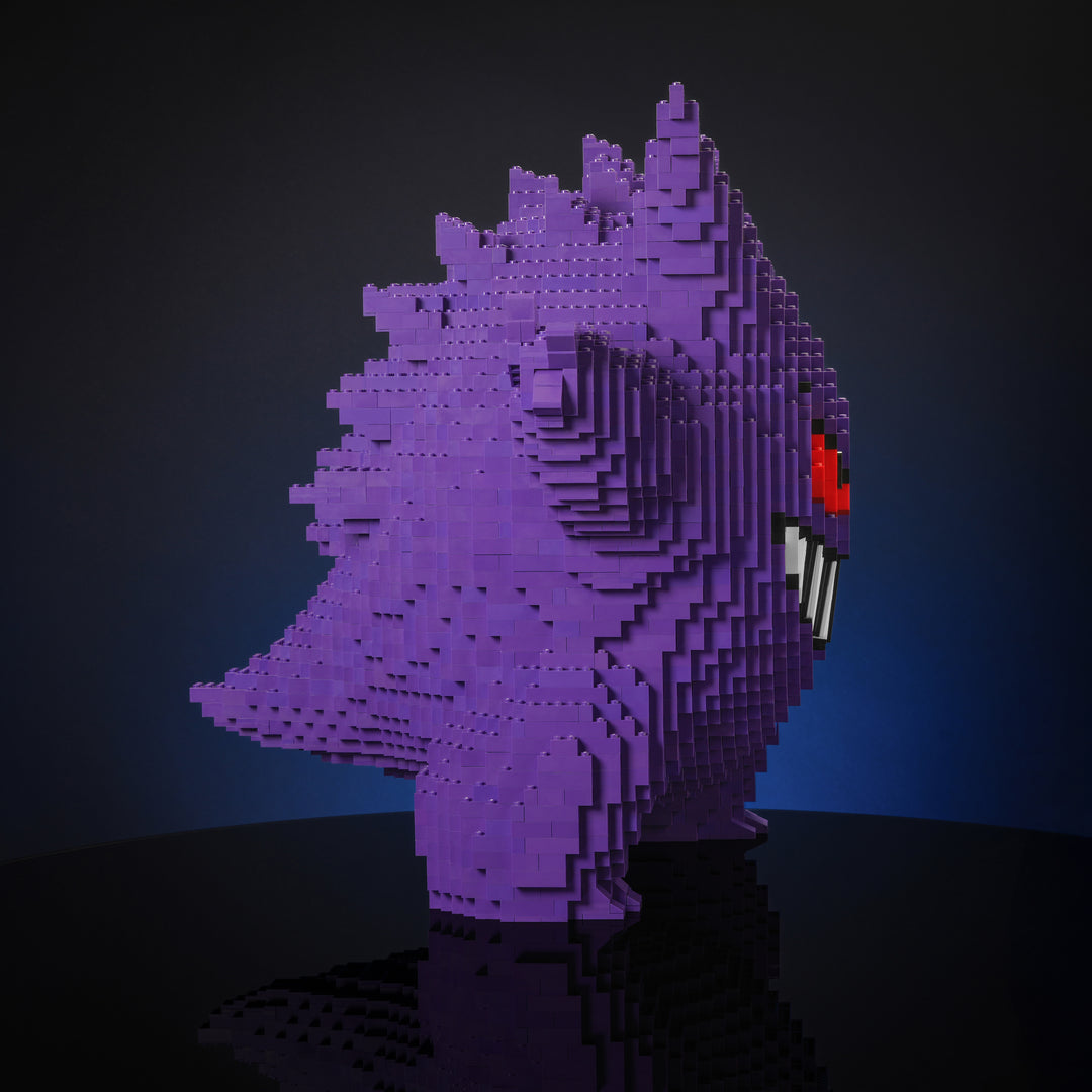 Life-Sized Ghost Guy made with LEGO bricks by Bricker Builds