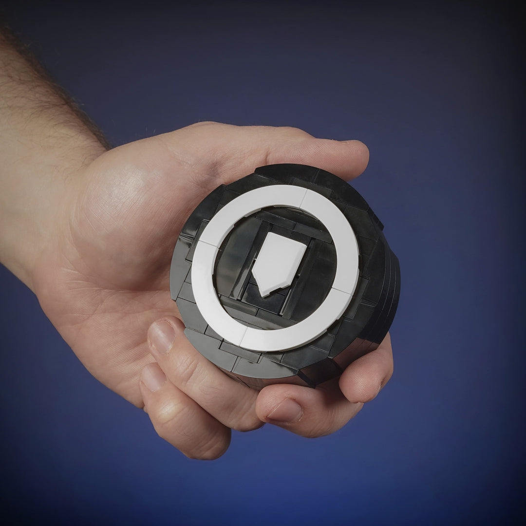 Hockey Puck Life-sized Replica made of LEGO® Bricks by Bricker Builds