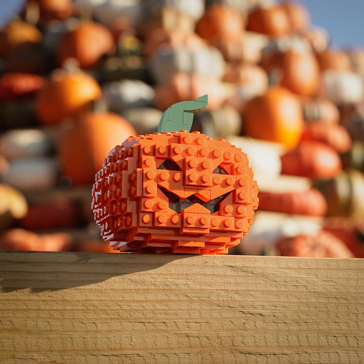 Jack-o-Lantern built with LEGO® bricks - by Bricker Builds