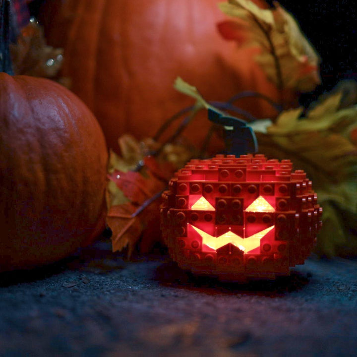 Jack-o-Lantern built with LEGO® bricks - by Bricker Builds