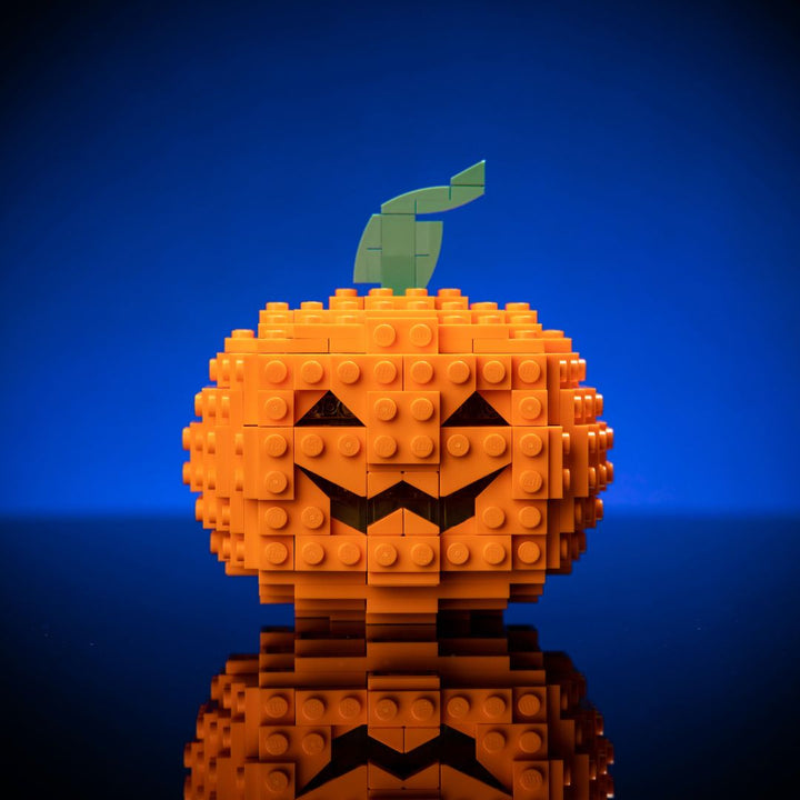 Jack-o-Lantern built with LEGO® bricks - by Bricker Builds