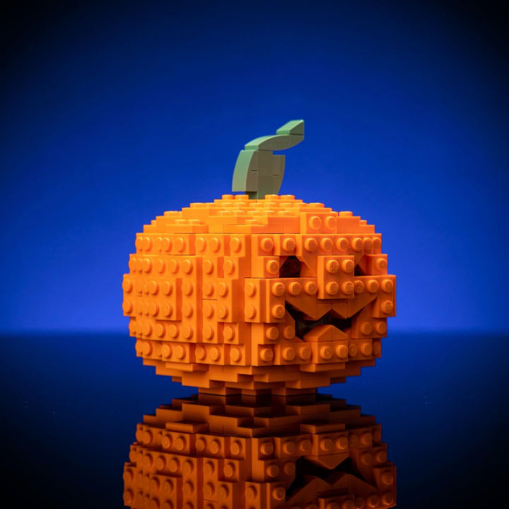 Jack-o-Lantern built with LEGO® bricks - by Bricker Builds