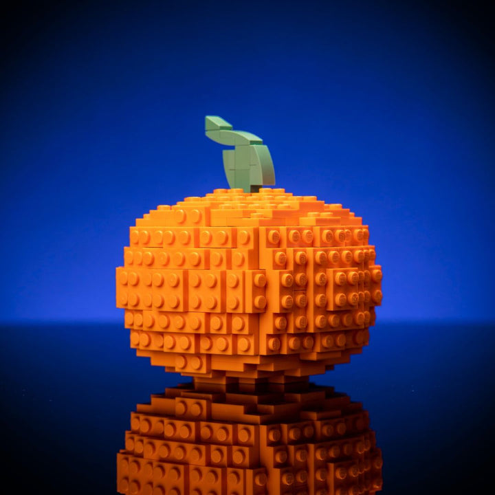 Jack-o-Lantern built with LEGO® bricks - by Bricker Builds