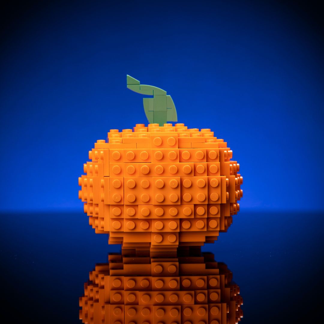 Jack-o-Lantern built with LEGO® bricks - by Bricker Builds