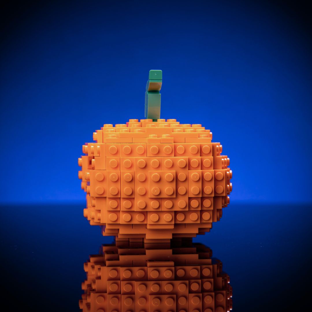 Jack-o-Lantern built with LEGO® bricks - by Bricker Builds