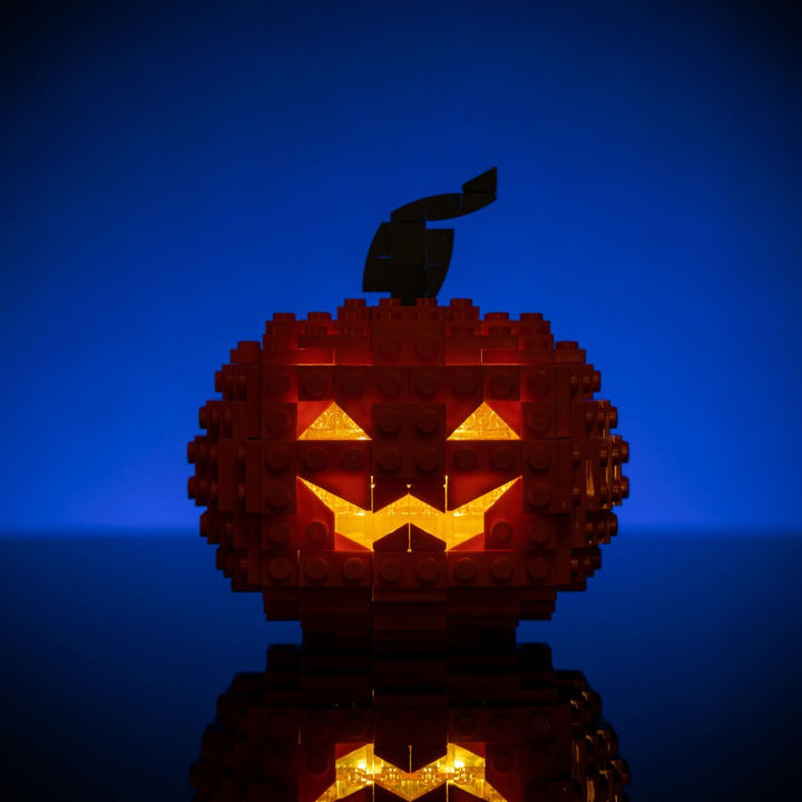 Jack-o-Lantern built with LEGO® bricks - by Bricker Builds