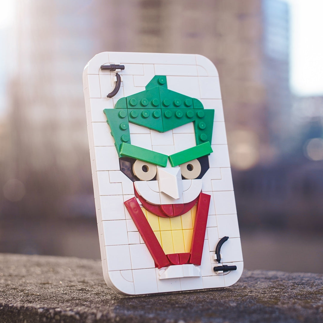 Joker Playing Card Replica Made of LEGO® Bricks By Bricker Builds