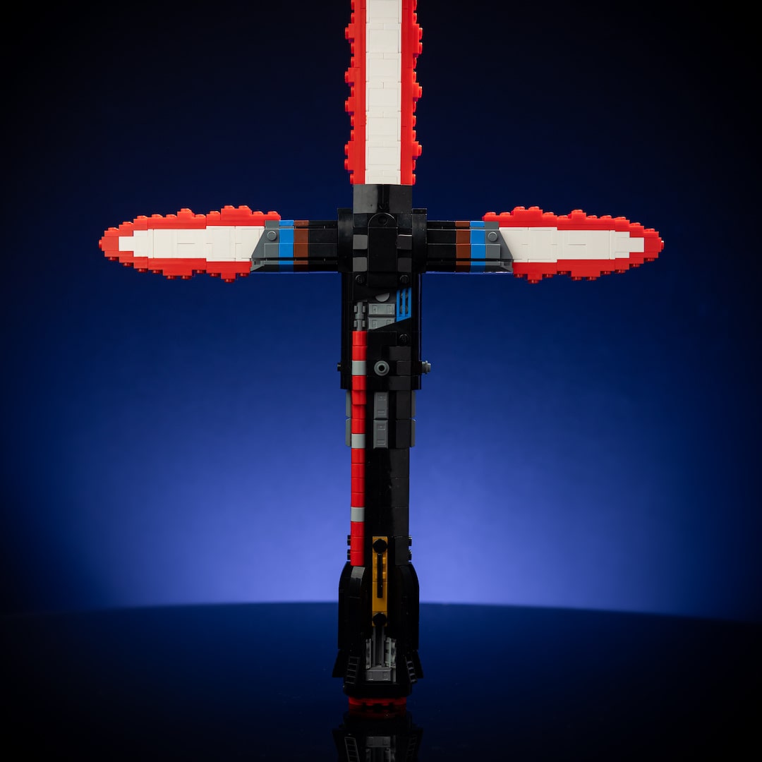 Kylo's Saber Life-Sized Replica built with LEGO® bricks - by Bricker Builds