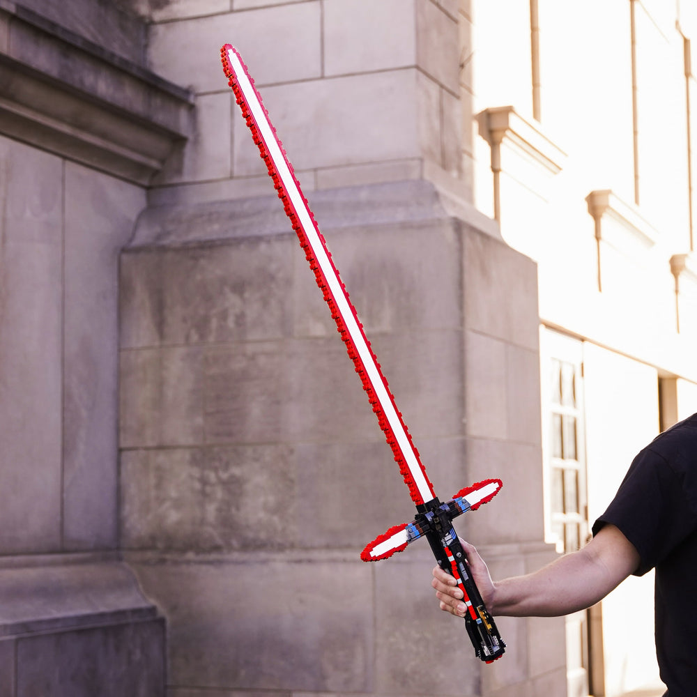 Kylo's Saber Life-Sized Replica built with LEGO® bricks - by Bricker Builds