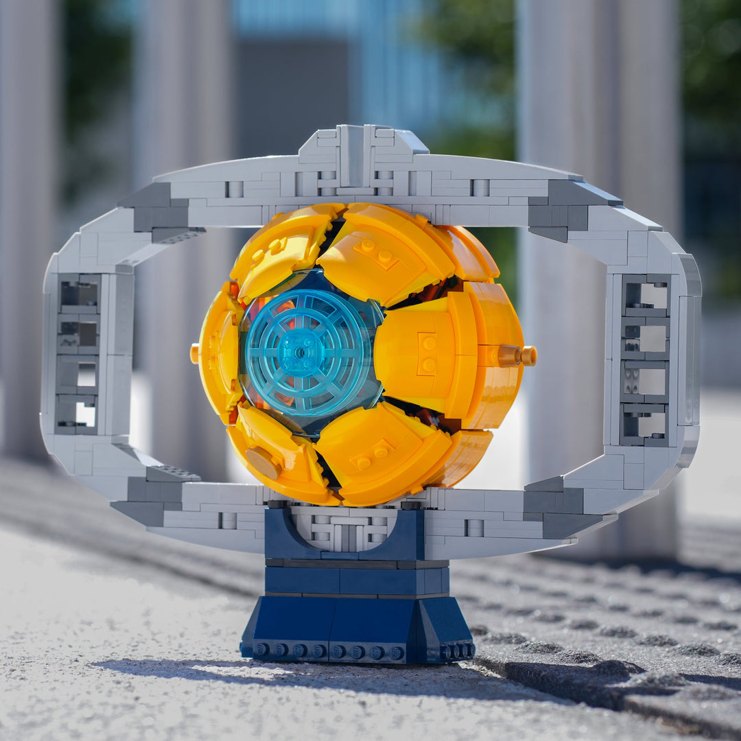 Leadership Matrix made of LEGO bricks photographed in an urban setting