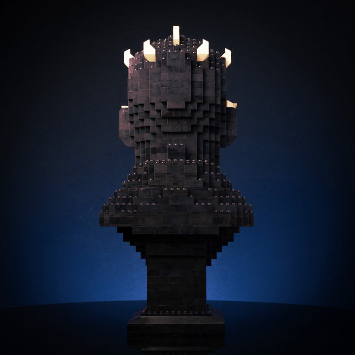 Dark Lord Maul Bust built with LEGO® bricks - by Bricker Builds
