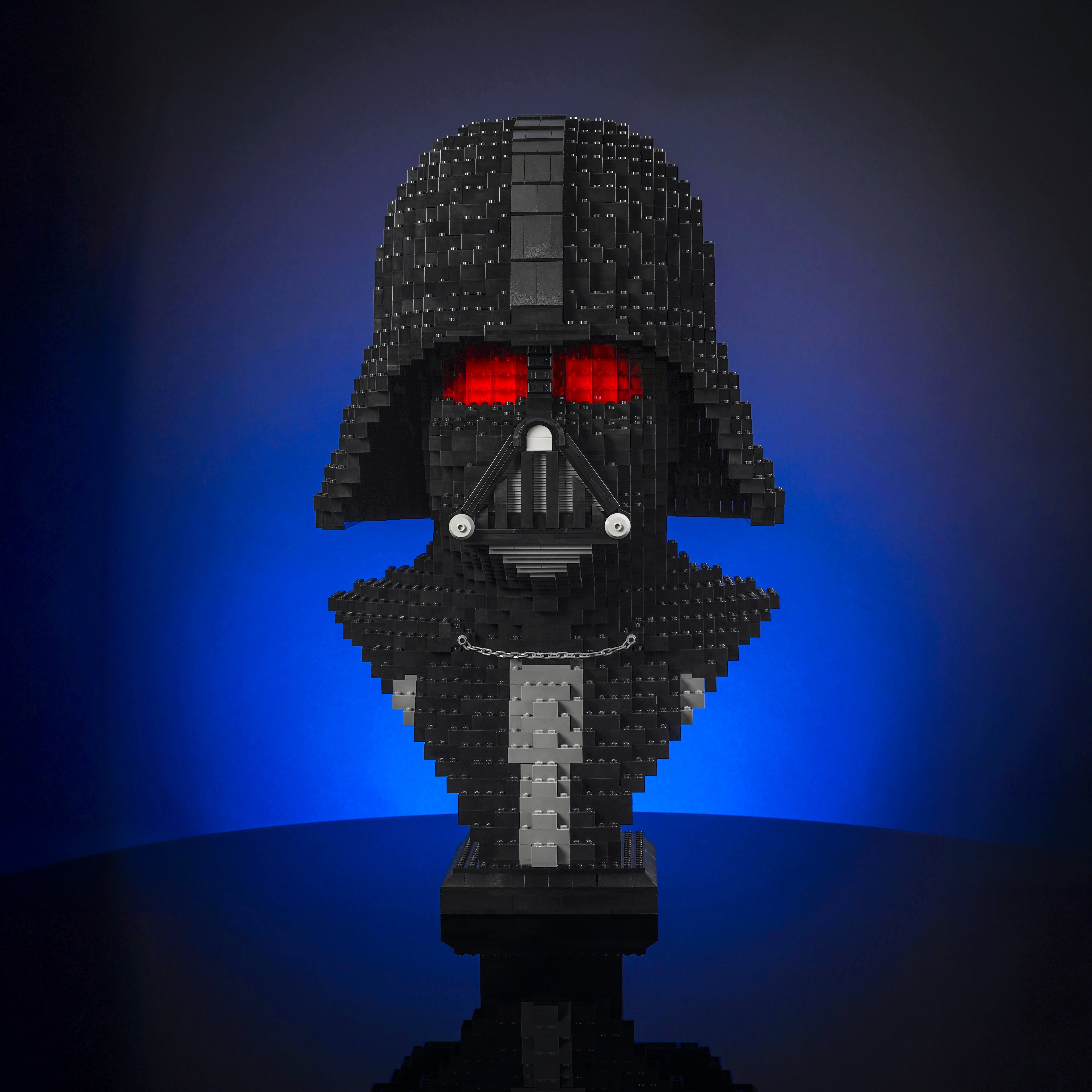 Dark Lord Vader Life Sized Bust Build it Yourself with LEGO Bricker Builds