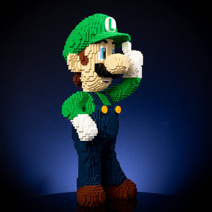 Italian Ghost Hunter Life-Sized Sculpture built with LEGO® bricks - by Bricker Builds