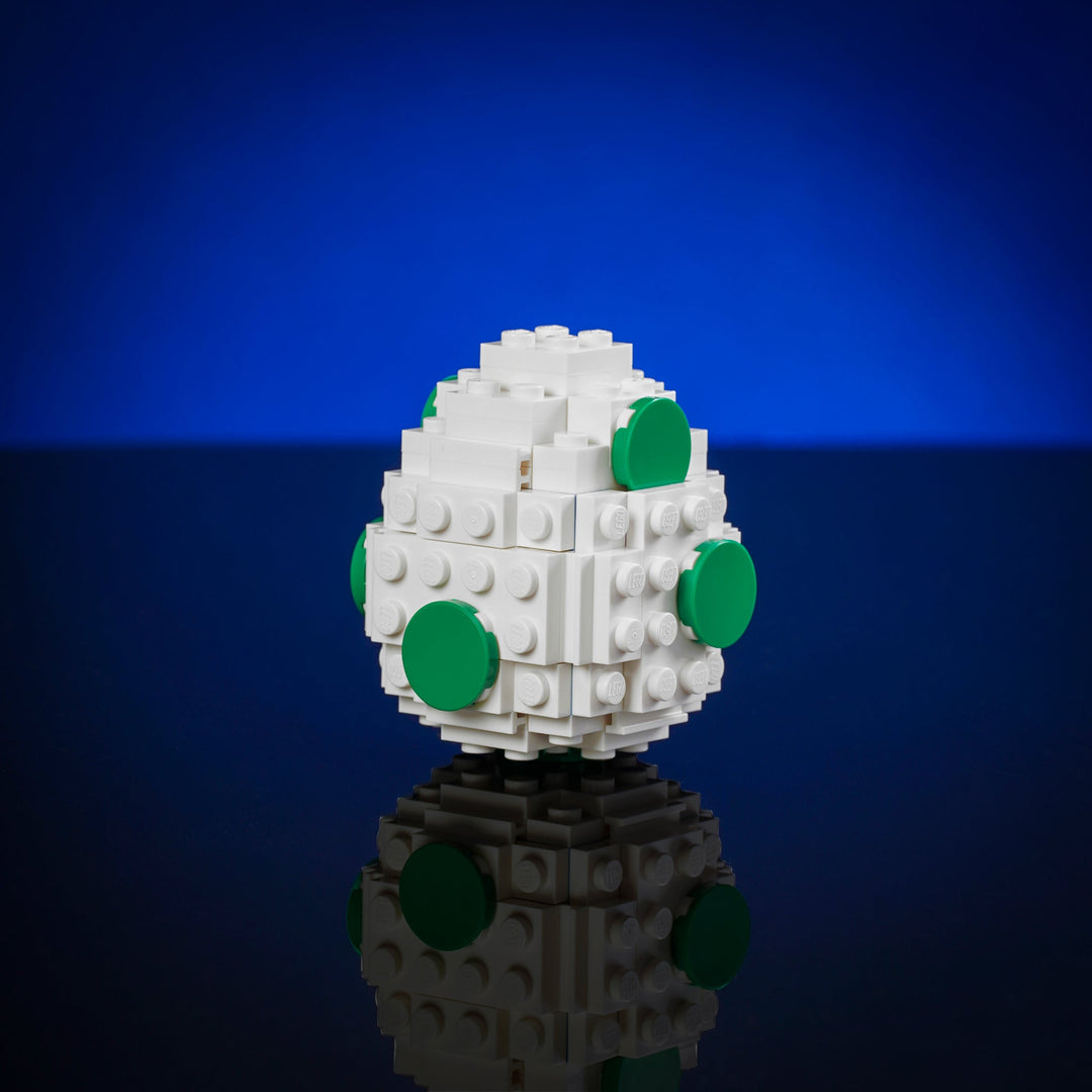 Mini Italian Dino Egg in Green made of LEGO® Bricks by Bricker Builds