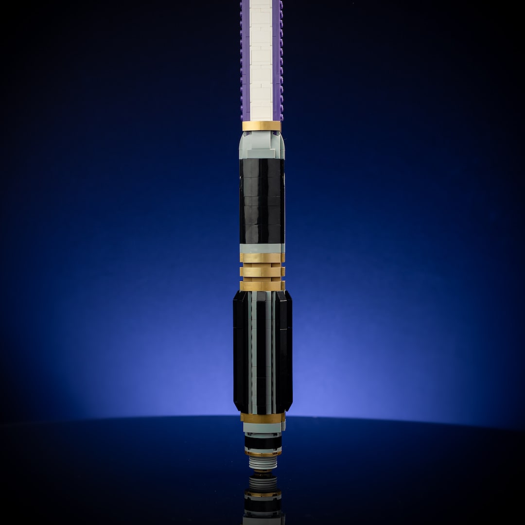 Windu's Saber Life-Sized Replica built with LEGO® bricks - by Bricker Builds