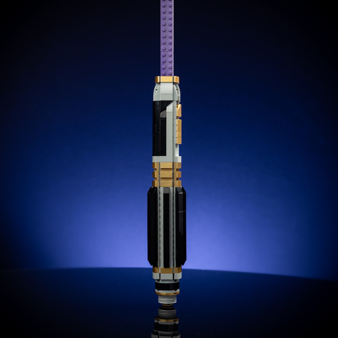 Windu's Saber Life-Sized Replica built with LEGO® bricks - by Bricker Builds