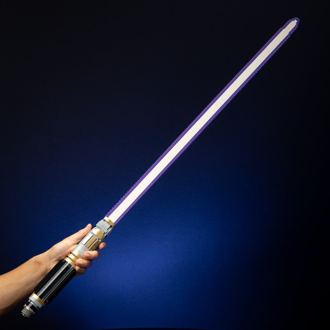 Windu's Saber Life-Sized Replica built with LEGO® bricks - by Bricker Builds