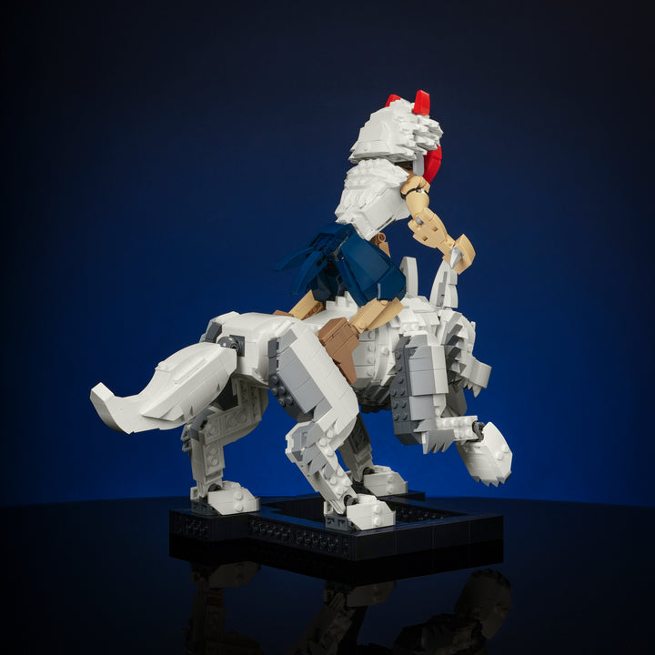 Masked Princess & Wolf Statuette Instructions - Bricker Builds