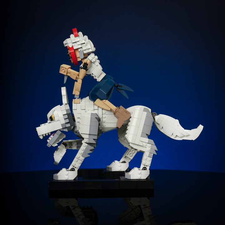 Masked Princess & Wolf Statuette Instructions - Bricker Builds