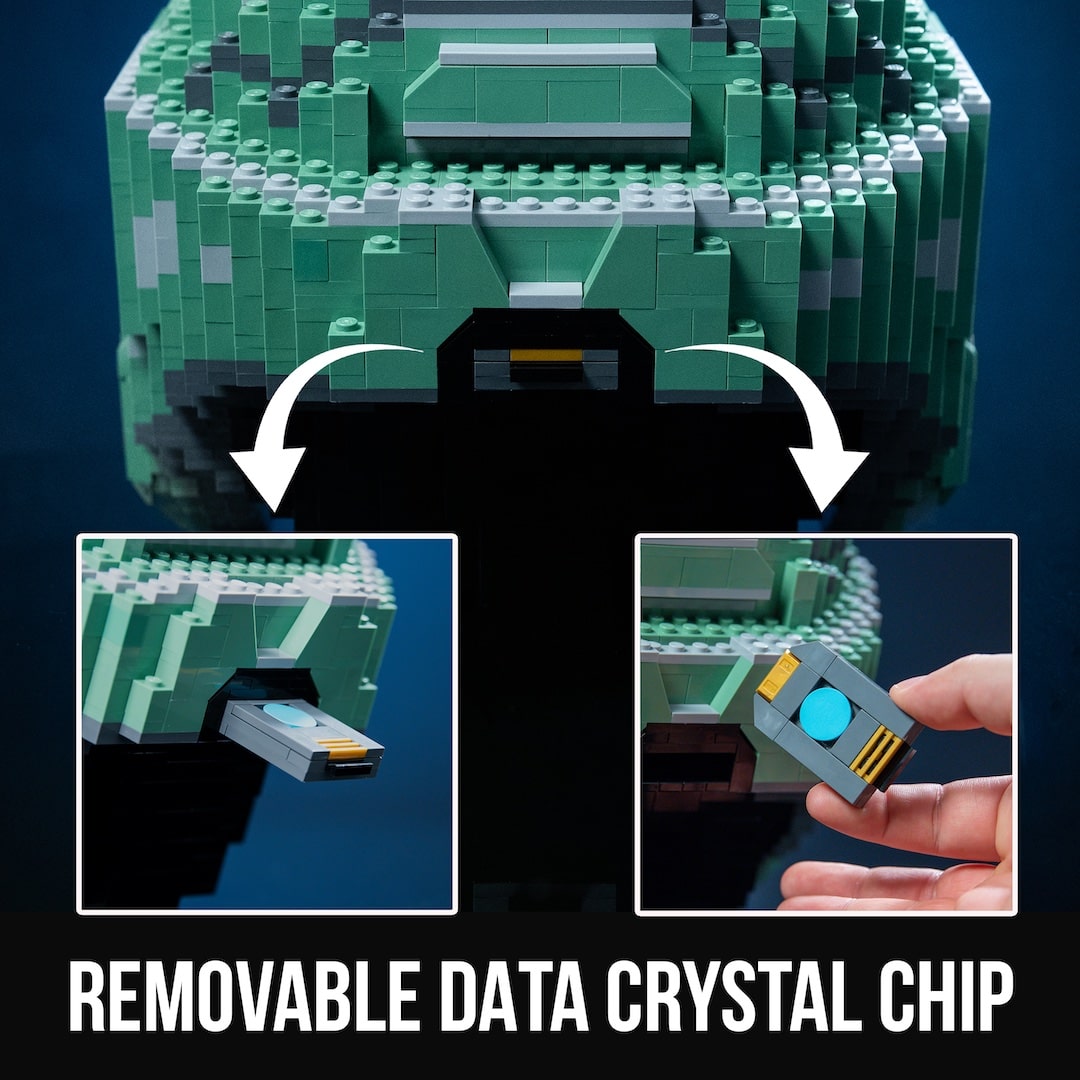 Spartan 117 Life-Sized Replica Helmet built with LEGO® bricks - by Bricker Builds