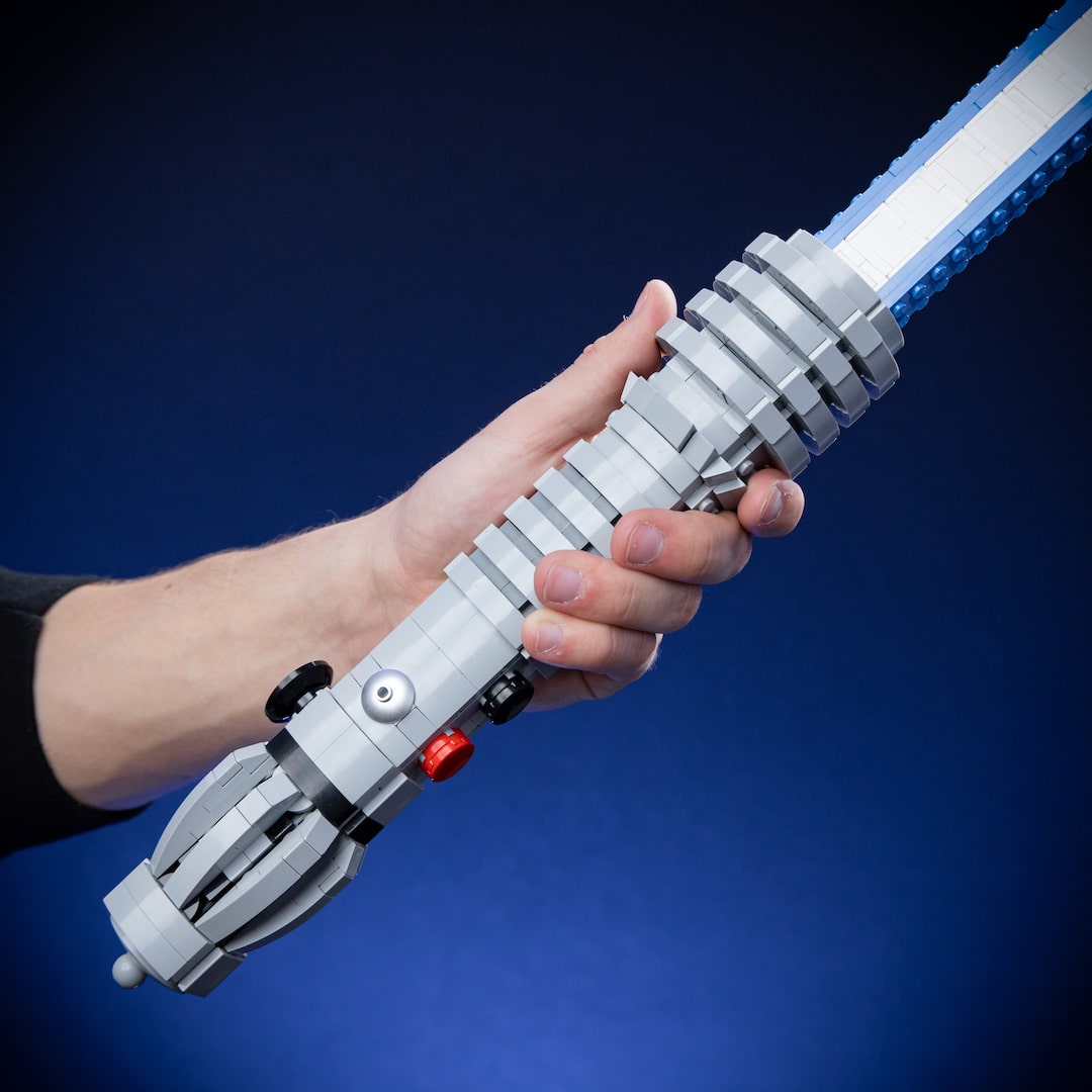 Master Plo's Saber Life-Sized Replica built with LEGO® bricks - by Bricker Builds