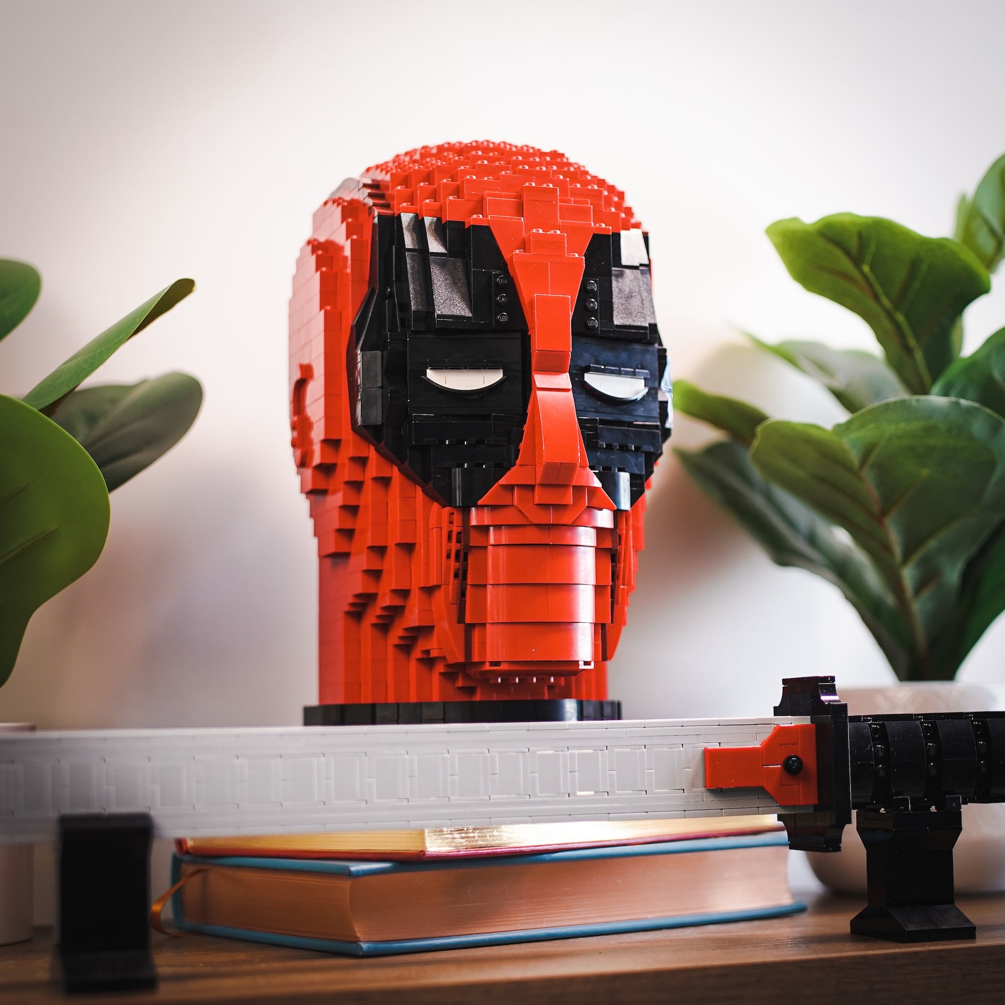 LEGO MOC Custom LEGO Deadpool Bust by buildbetterbricks