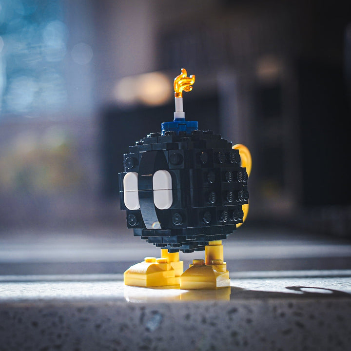 Mini Angry Bomb built with LEGO® bricks - by Bricker Builds