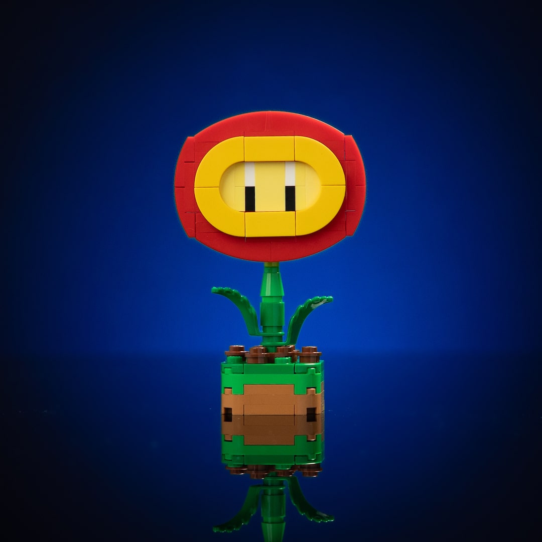 Mini Fire Flower made of LEGO® Bricks by Bricker Builds