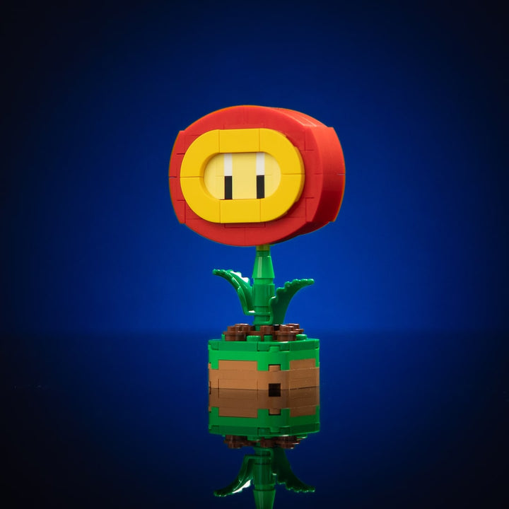 Mini Fire Flower made of LEGO® Bricks by Bricker Builds