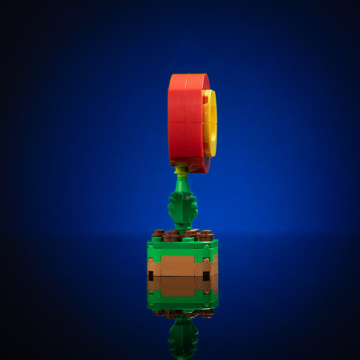 Mini Fire Flower made of LEGO® Bricks by Bricker Builds