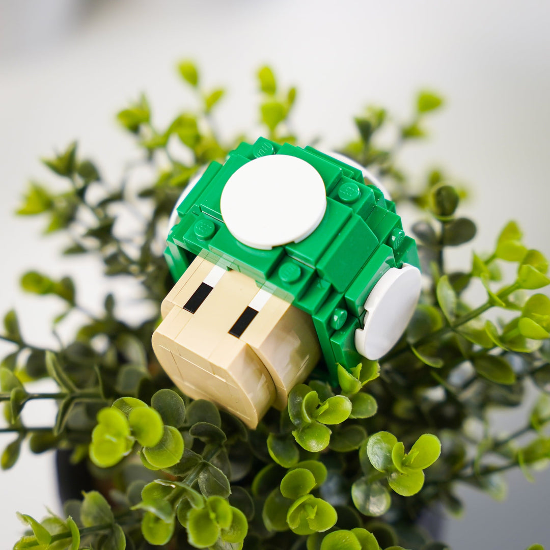 Mini Green Mushroom made of LEGO® bricks by Bricker Builds