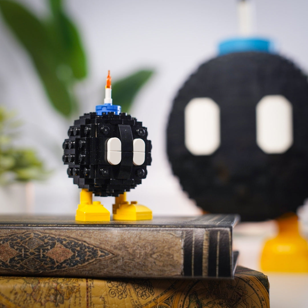 Mini Angry Bomb built with LEGO® bricks - by Bricker Builds