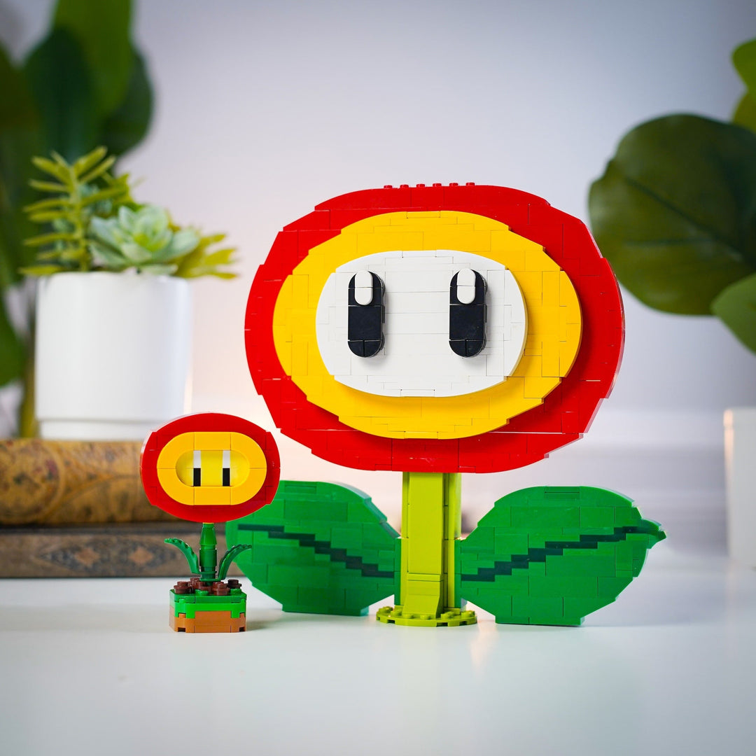 Mini Fire Flower made of LEGO® Bricks by Bricker Builds