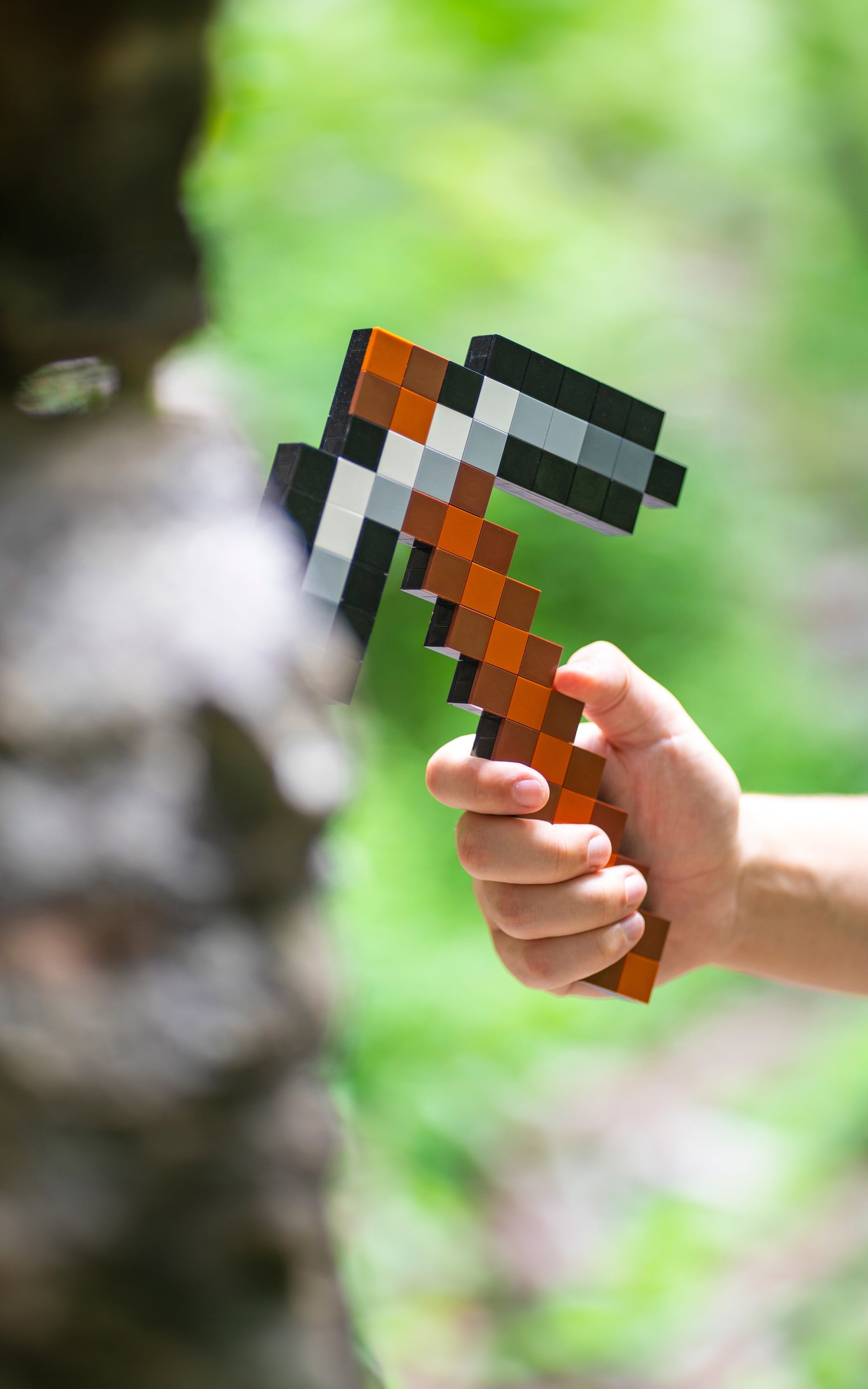 Mining Pickaxe Tool in LEGO Bricks by Bricker Builds Stone Taller web