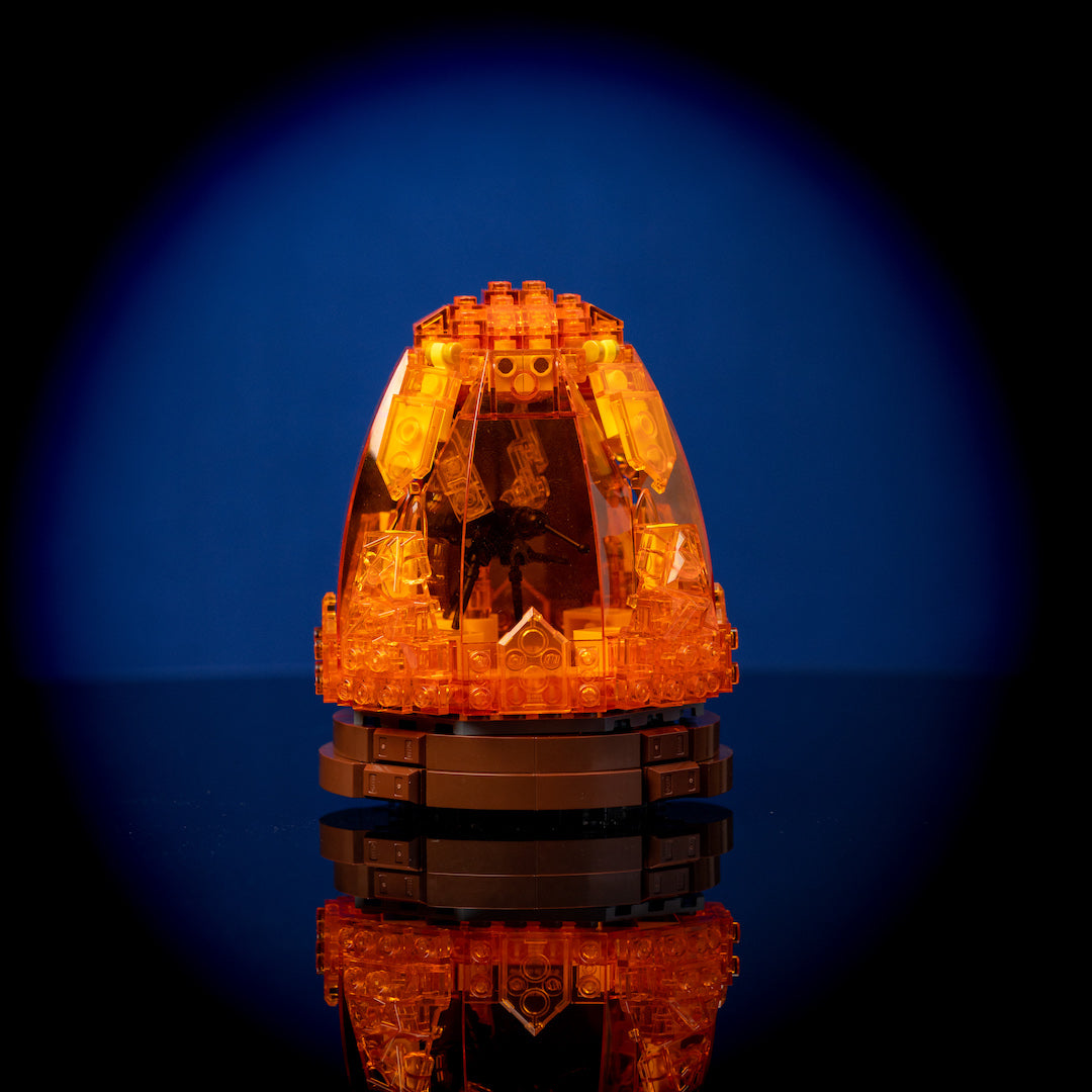 Mosquito in Amber with Light Kit built with LEGO® bricks - by Bricker Builds