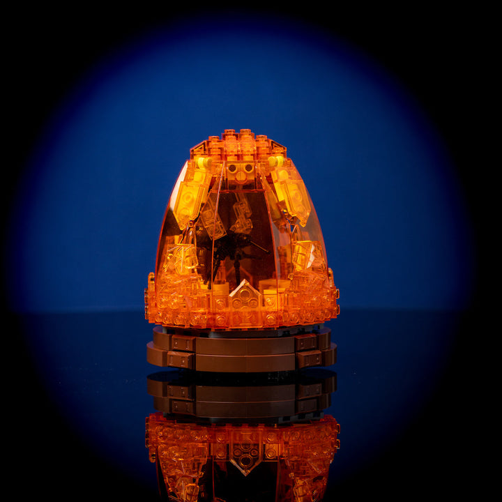 Mosquito in Amber with Light Kit built with LEGO® bricks - by Bricker Builds