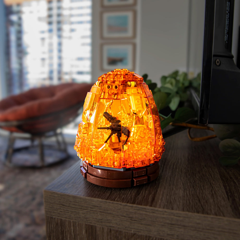 Mosquito in Amber with Light Kit built with LEGO® bricks - by Bricker Builds