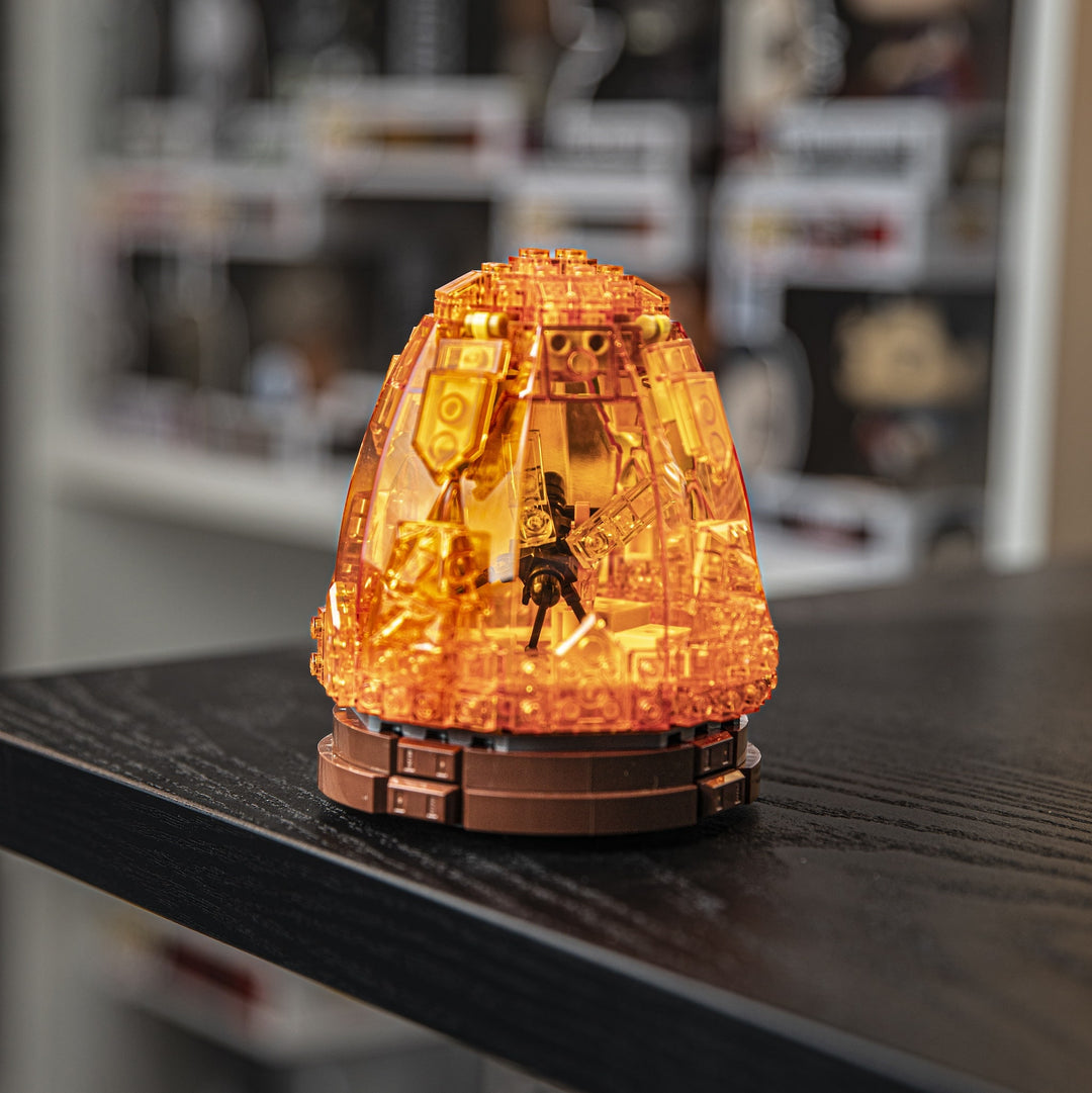 Mosquito in Amber with Light Kit built with LEGO® bricks - by Bricker Builds