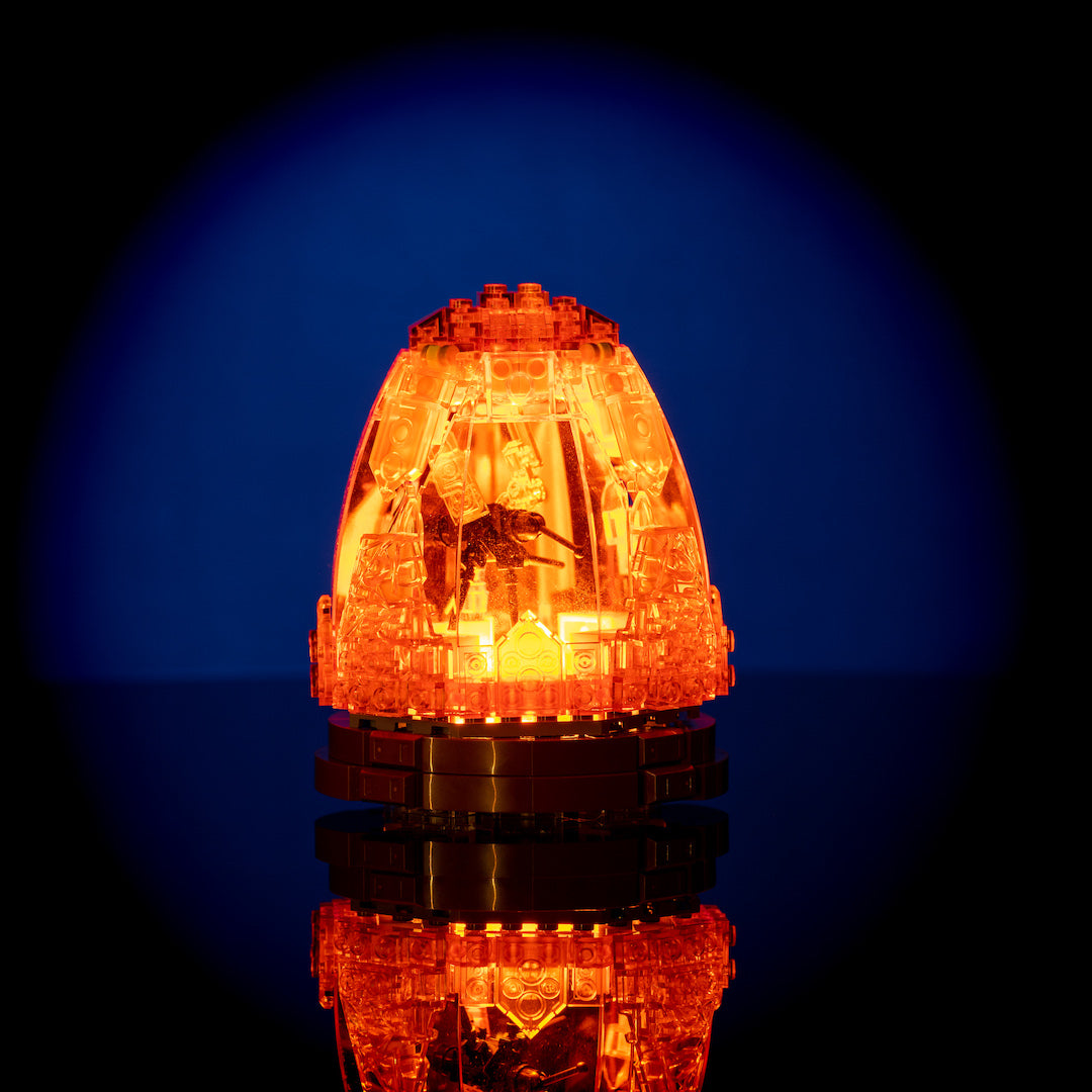 Mosquito in Amber with Light Kit built with LEGO® bricks - by Bricker Builds