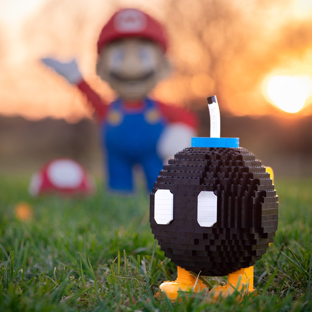 Angry Bomb Life-Sized Replica built with LEGO® bricks - by Bricker Builds