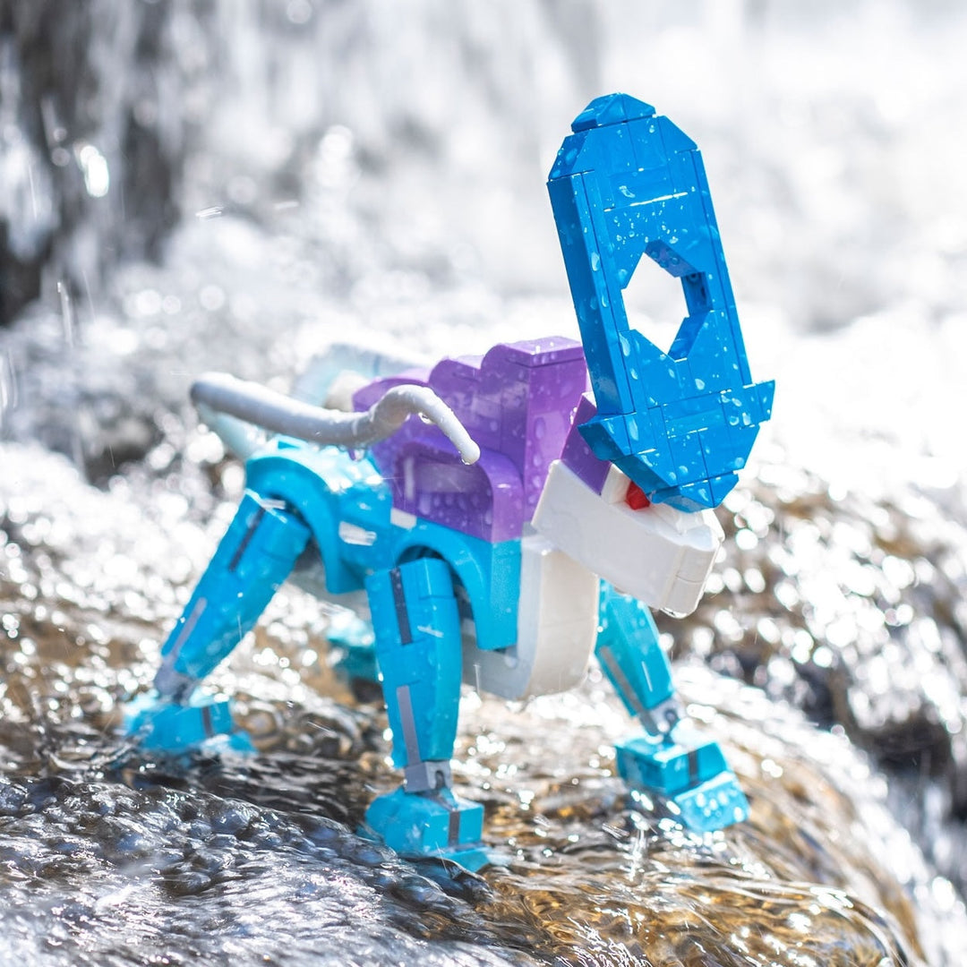 Aqua Leopard made of LEGO® bricks by Bricker Builds