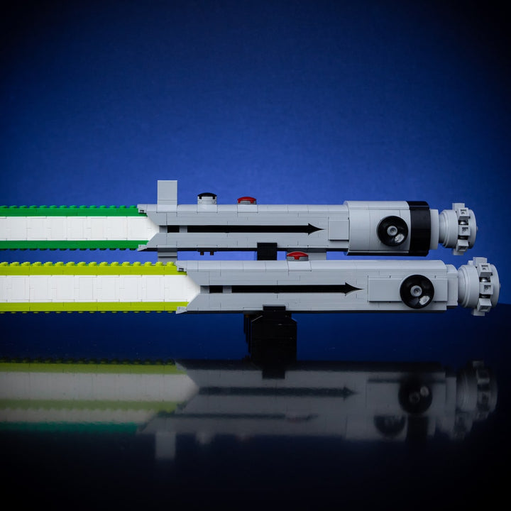 Padawan Tano's Sabers Life-Sized Replicas built with LEGO® bricks - by Bricker Builds
