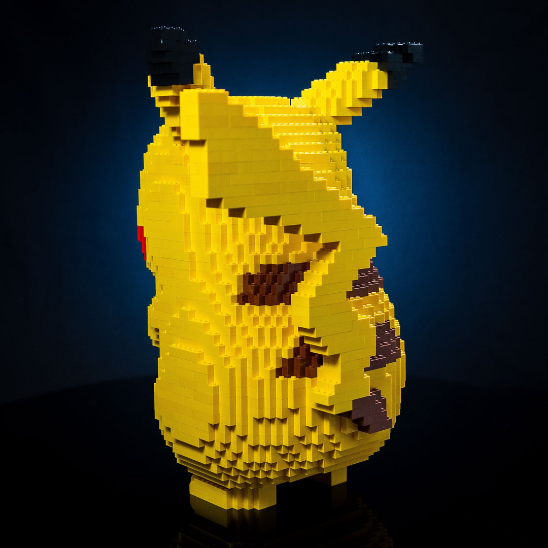 Electric Mouse Life-Sized Sculpture built with LEGO® bricks - by Bricker Builds