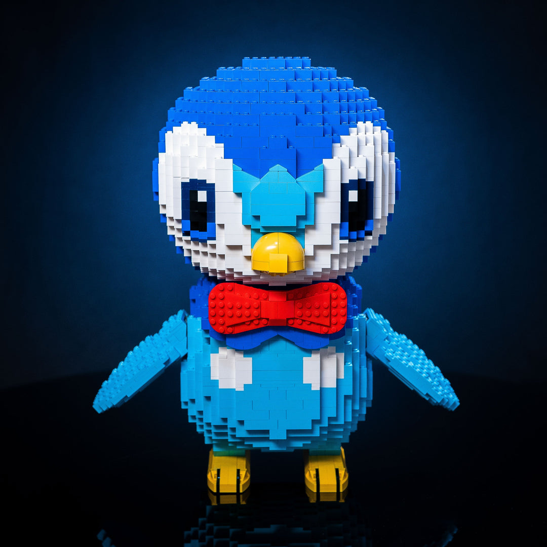 Proud Penguin Life-Sized Sculpture built with LEGO® bricks - by Bricker Builds