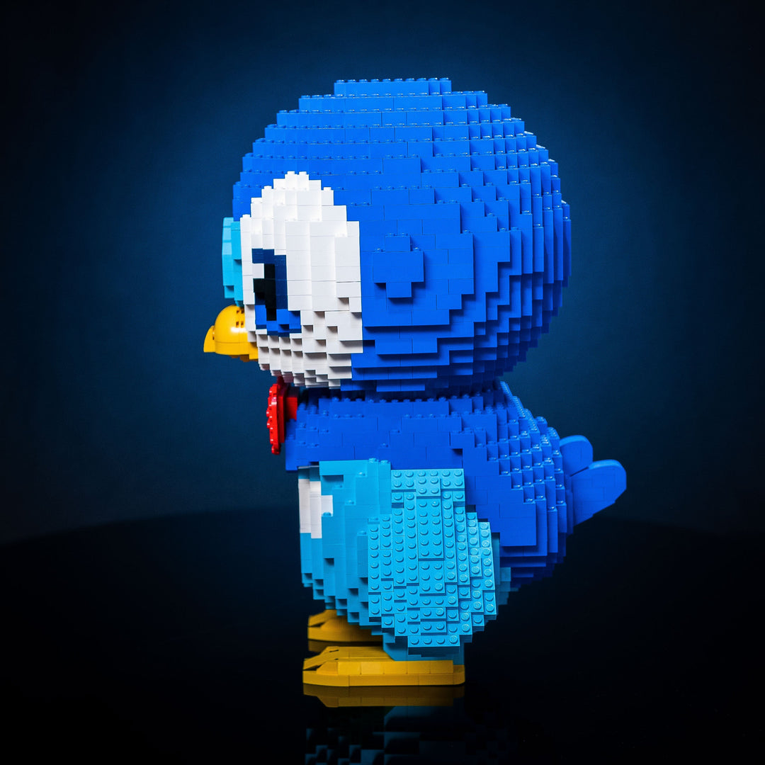 Proud Penguin Life-Sized Sculpture built with LEGO® bricks - by Bricker Builds
