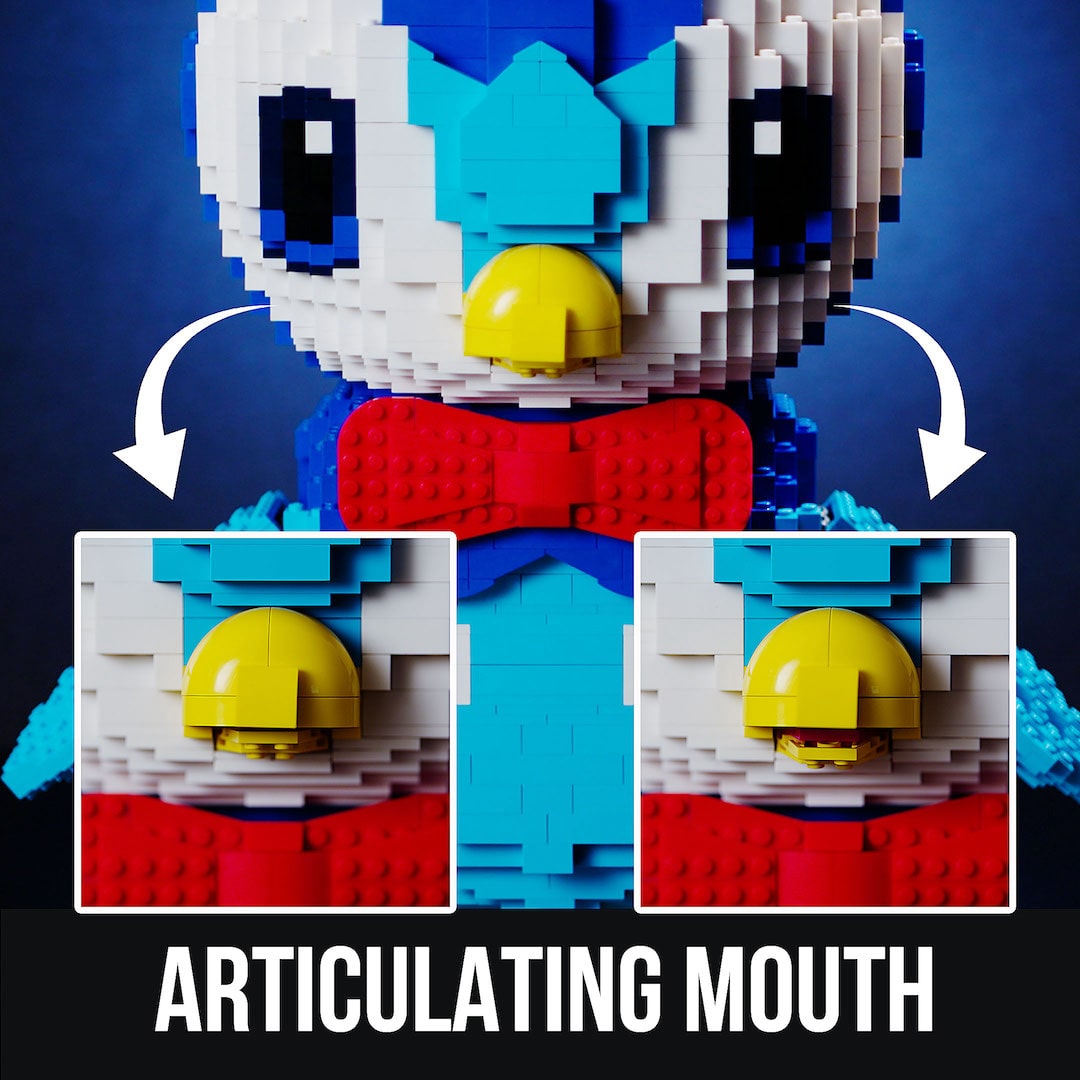 Proud Penguin Life-Sized Sculpture built with LEGO® bricks - by Bricker Builds