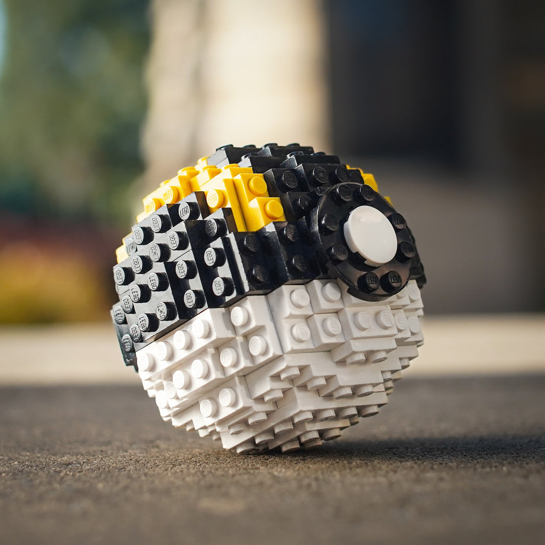 Ultra Pocket Sphere by Bricker Builds on street in LEGO Bricks Life-Sized Replica